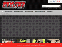 Tablet Screenshot of maplegrovecycling.com